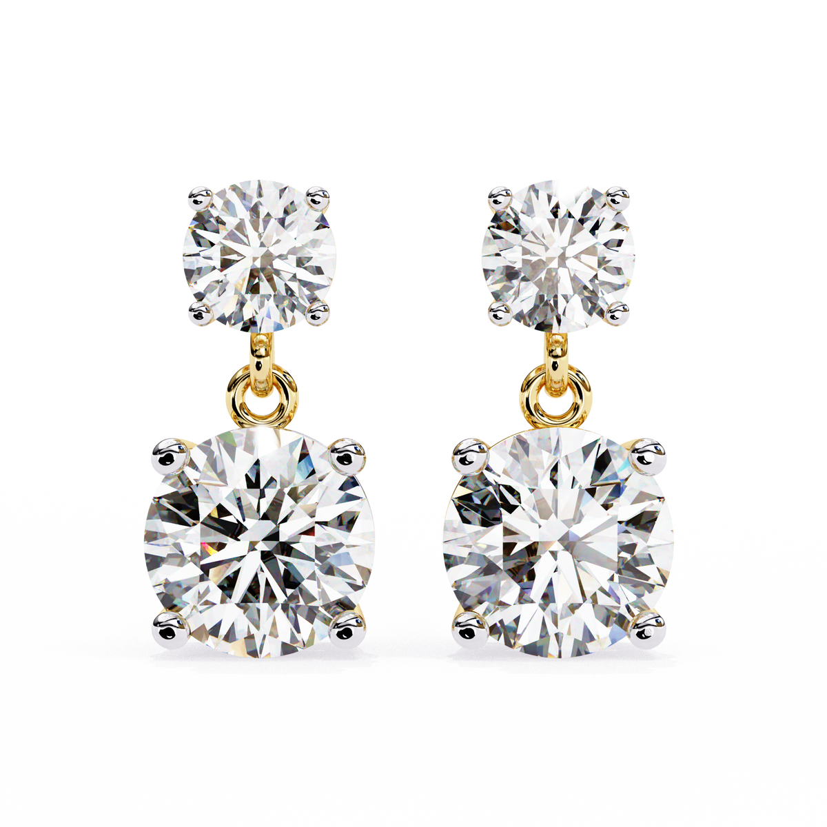 Celestial Twin-Drop Diamond Earrings (4cts)