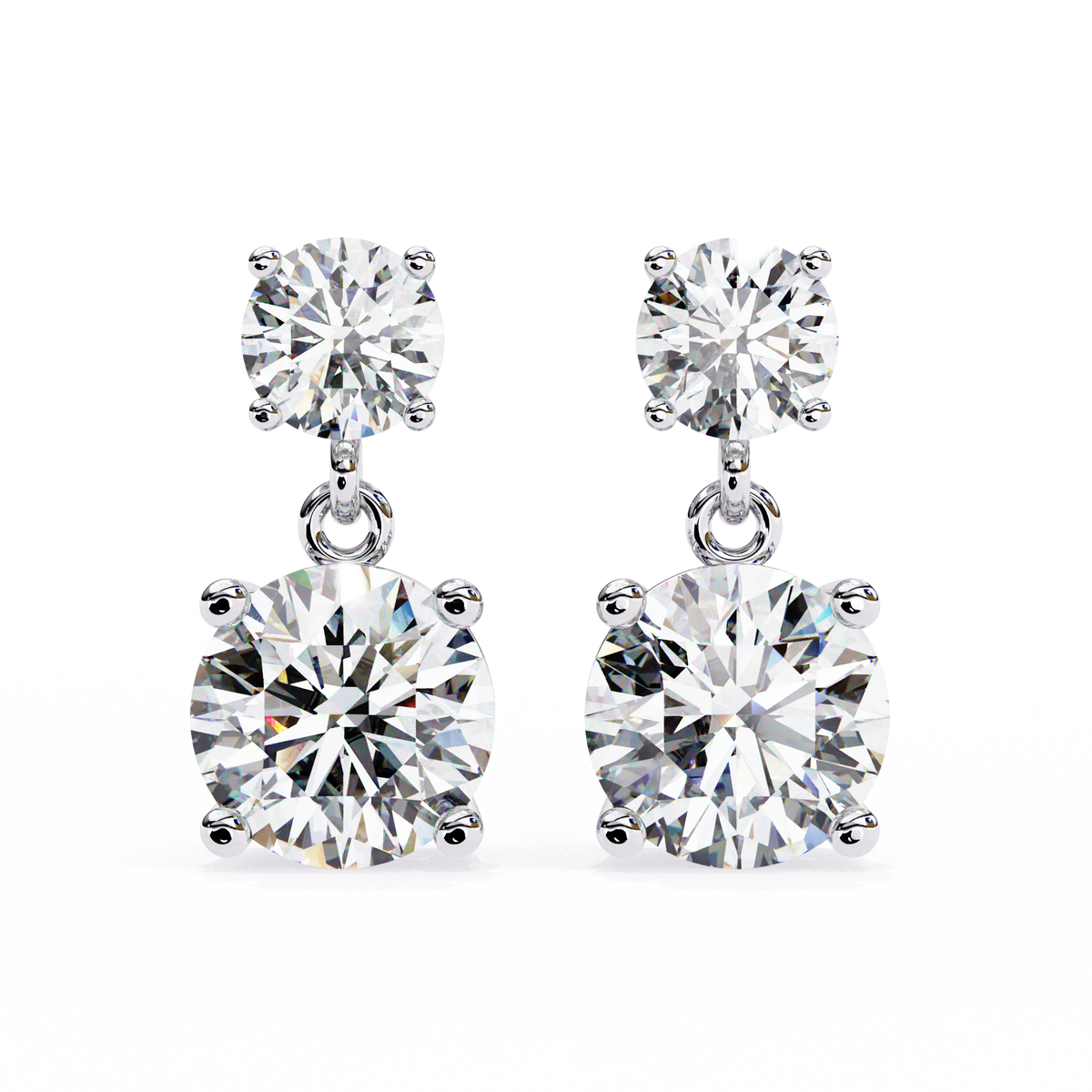 Celestial Twin-Drop Diamond Earrings (4cts)