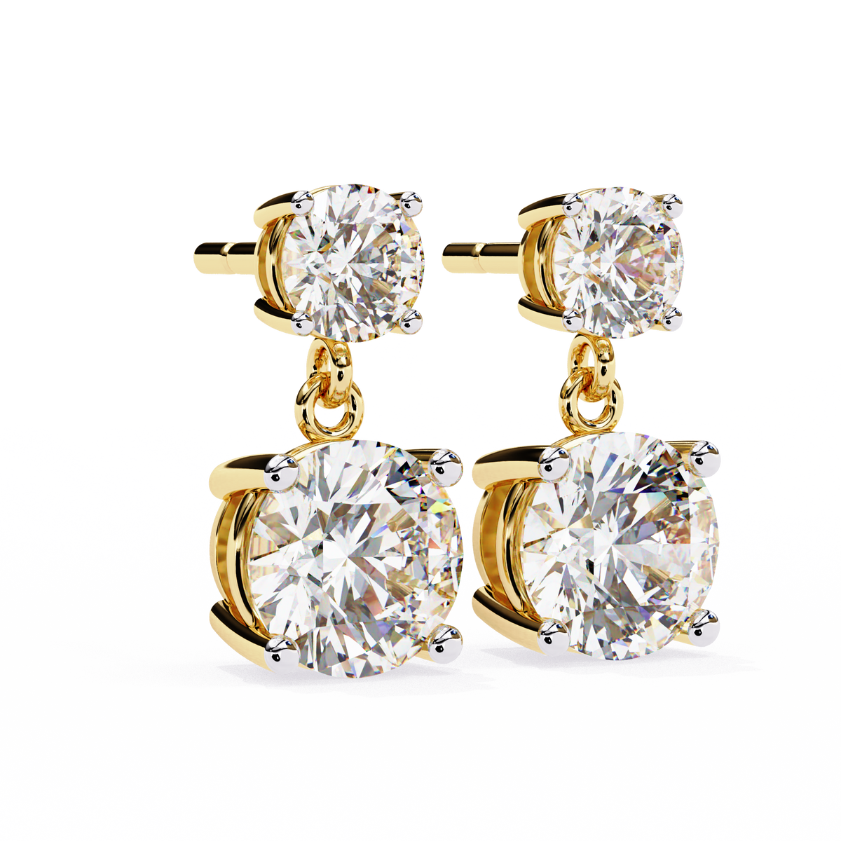 Celestial Twin-Drop Diamond Earrings (4cts)