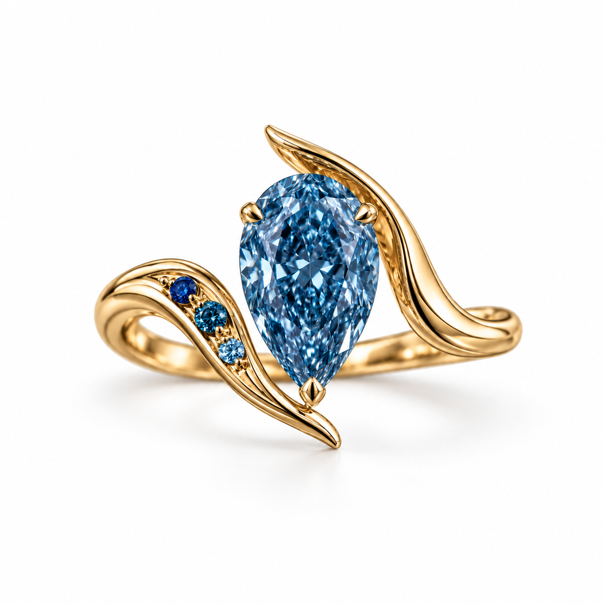 The Azure Élan Diamond Ring