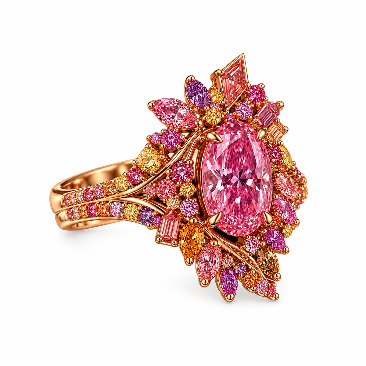 The Rosé Nebula 5ct Pink Diamond Ring