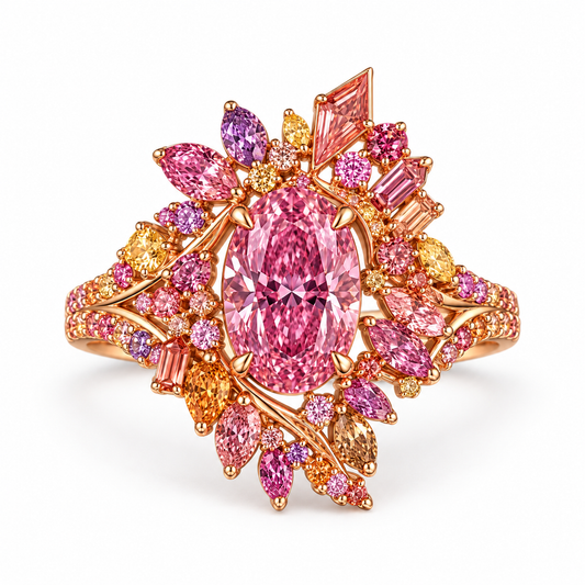 The Rosé Nebula 5ct Pink Diamond Ring