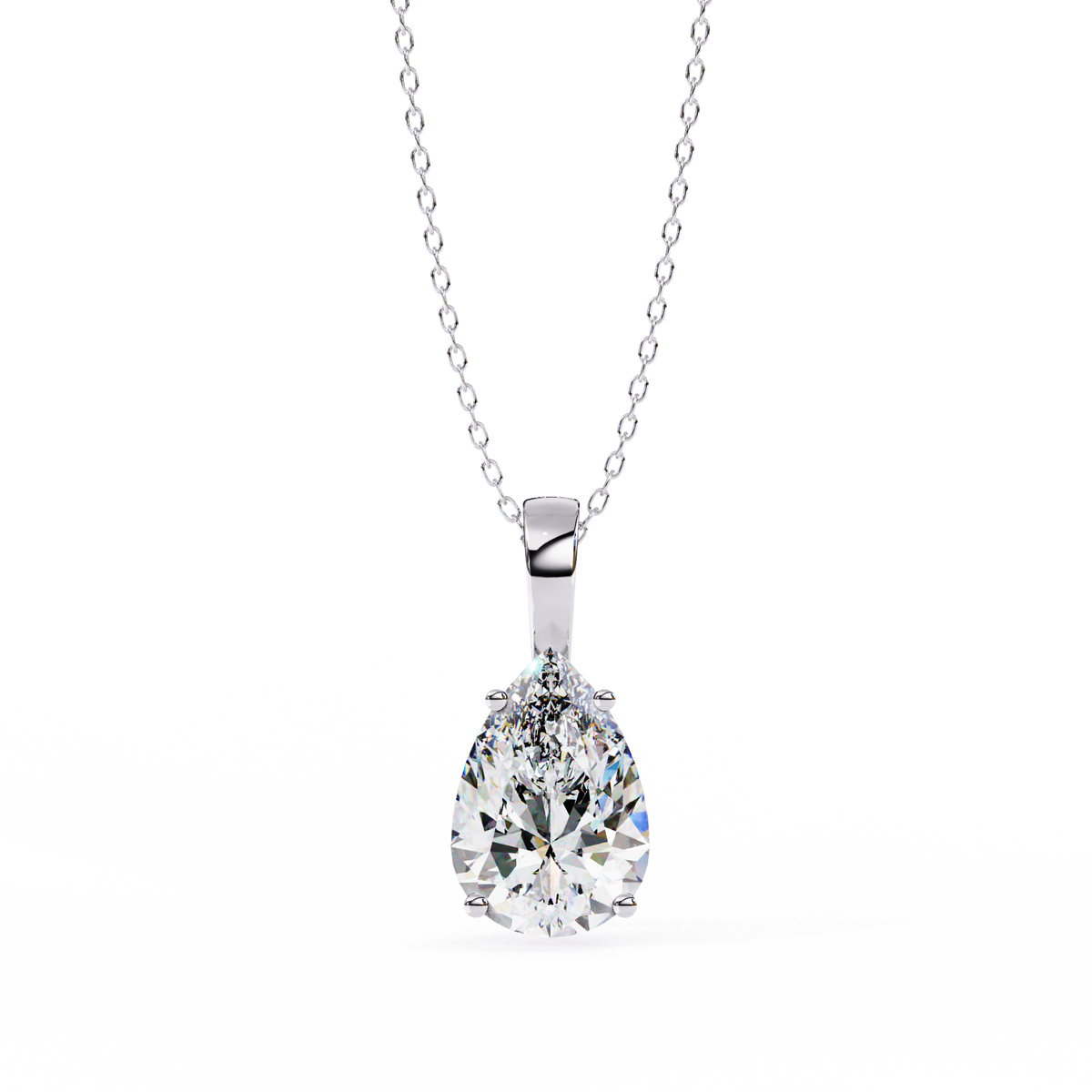 Élan Pear-Cut Diamond Pendant