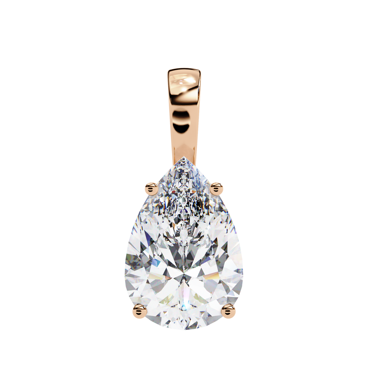 Élan Pear-Cut Diamond Pendant