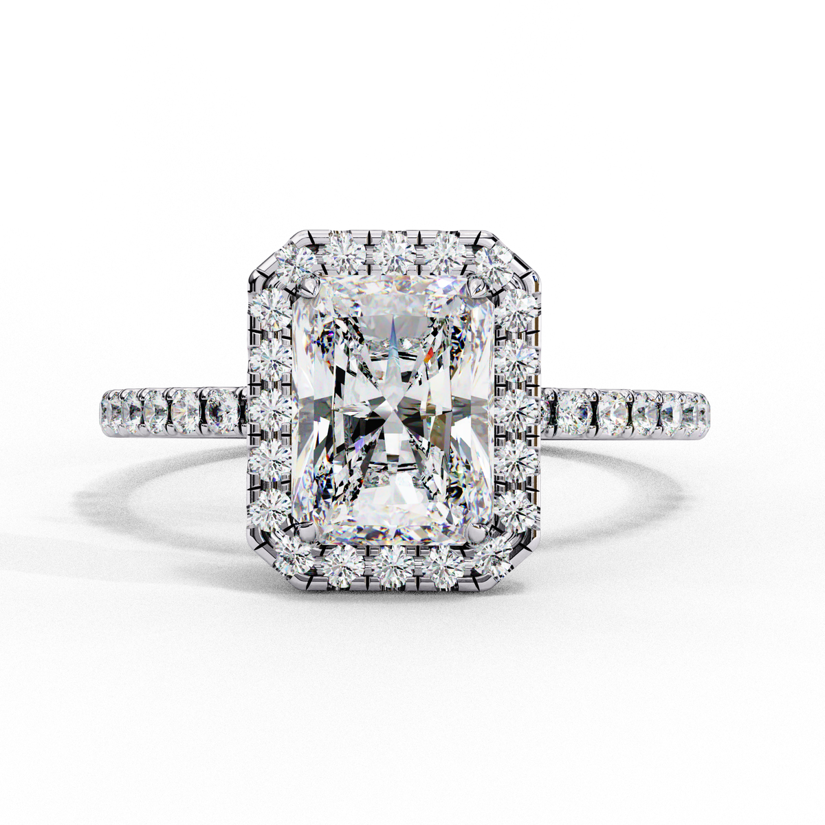 Radiant Élan Diamond Ring