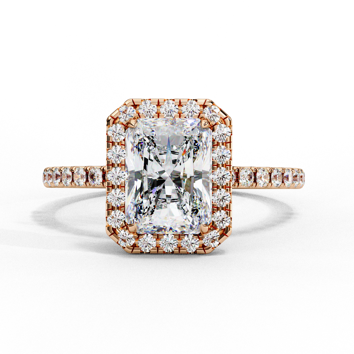 Radiant Élan Diamond Ring
