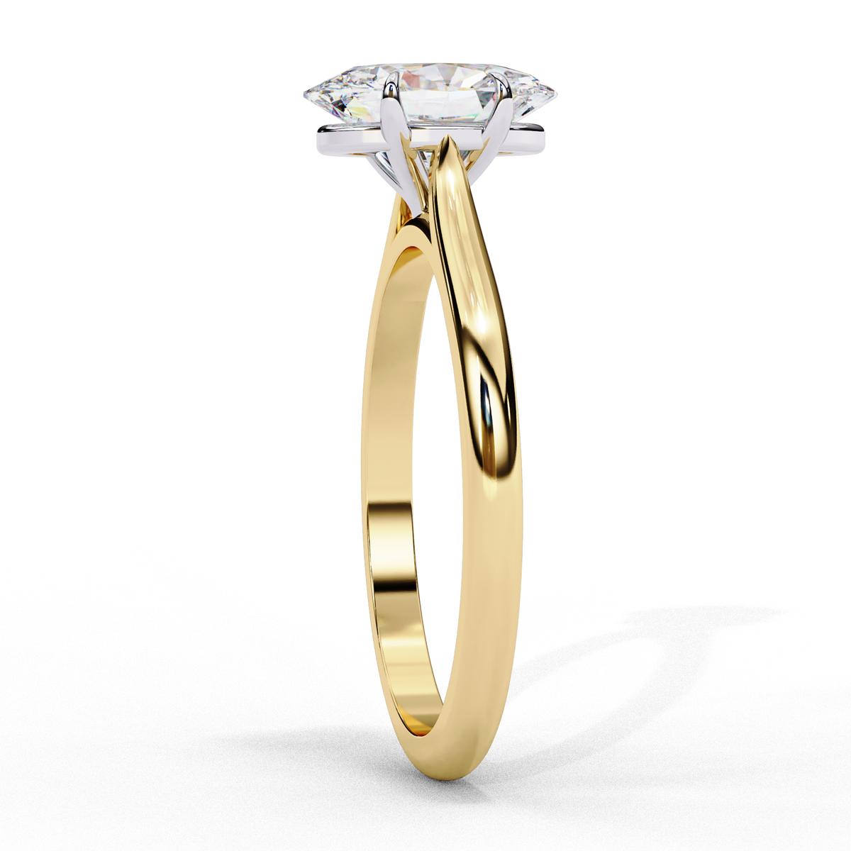 Lumière Oval Diamond Ring