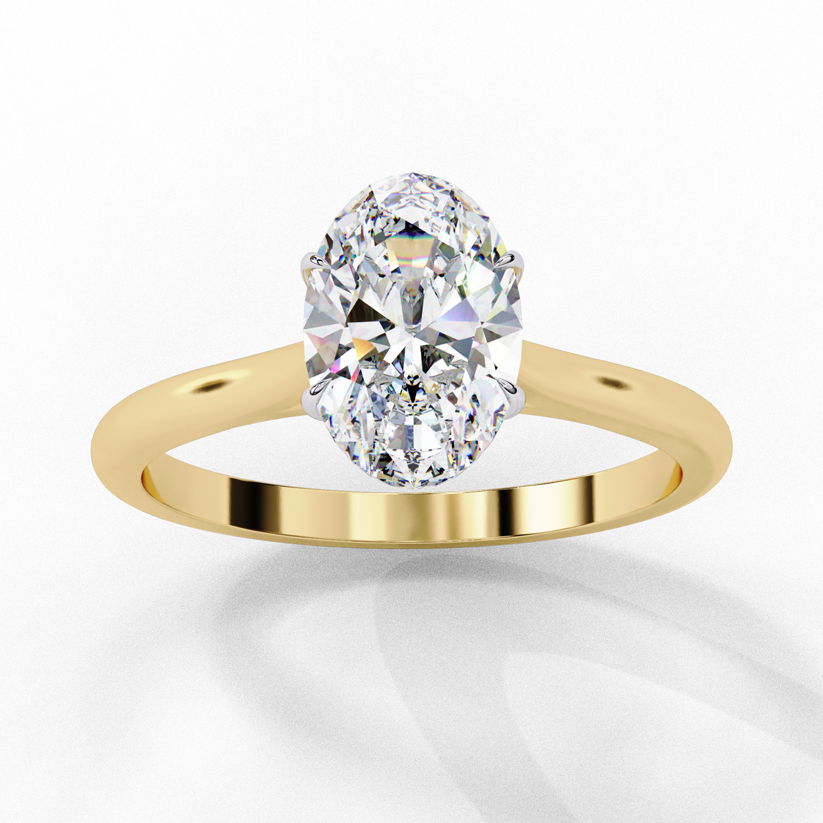 Lumière Oval Diamond Ring