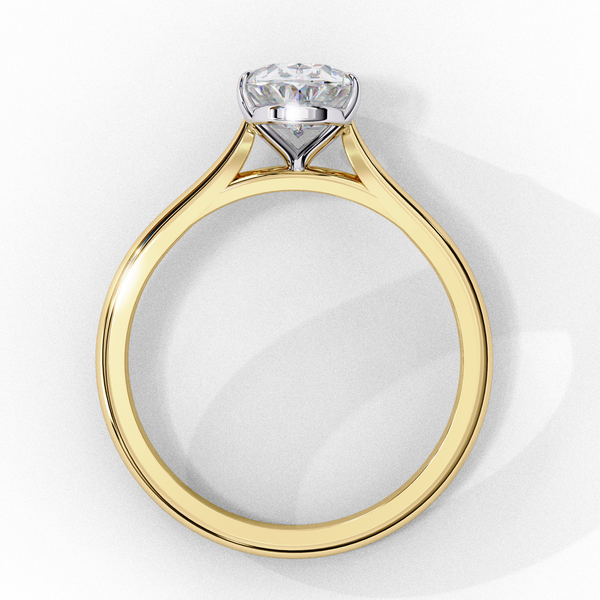 Lumière Oval Diamond Ring