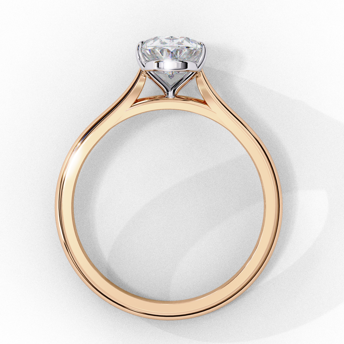 Lumière Oval Diamond Ring
