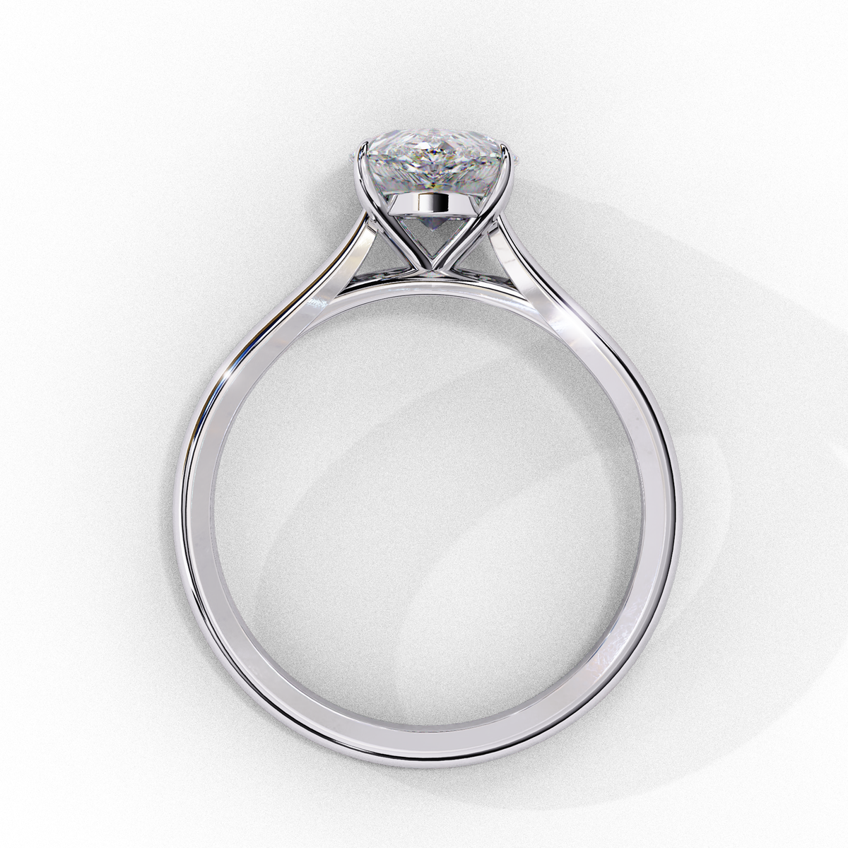Lumière Pear Diamond Ring