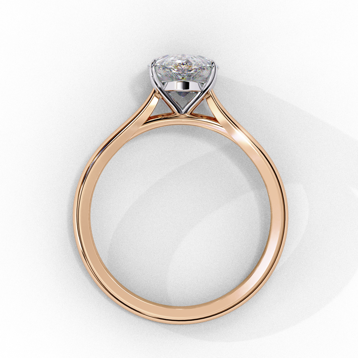 Lumière Pear Diamond Ring