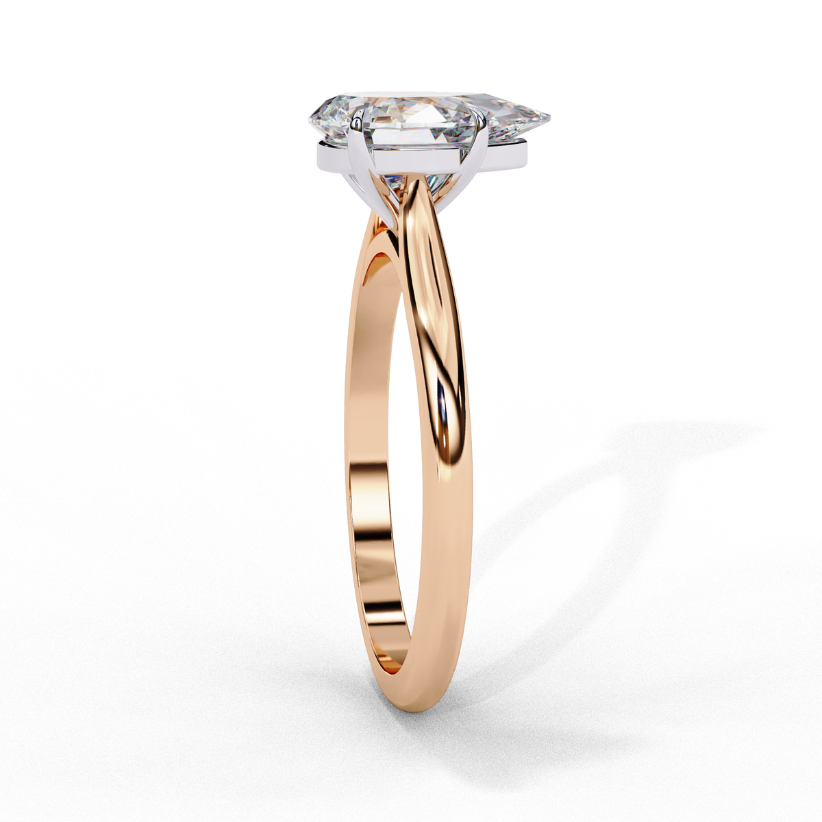 Lumière Pear Diamond Ring