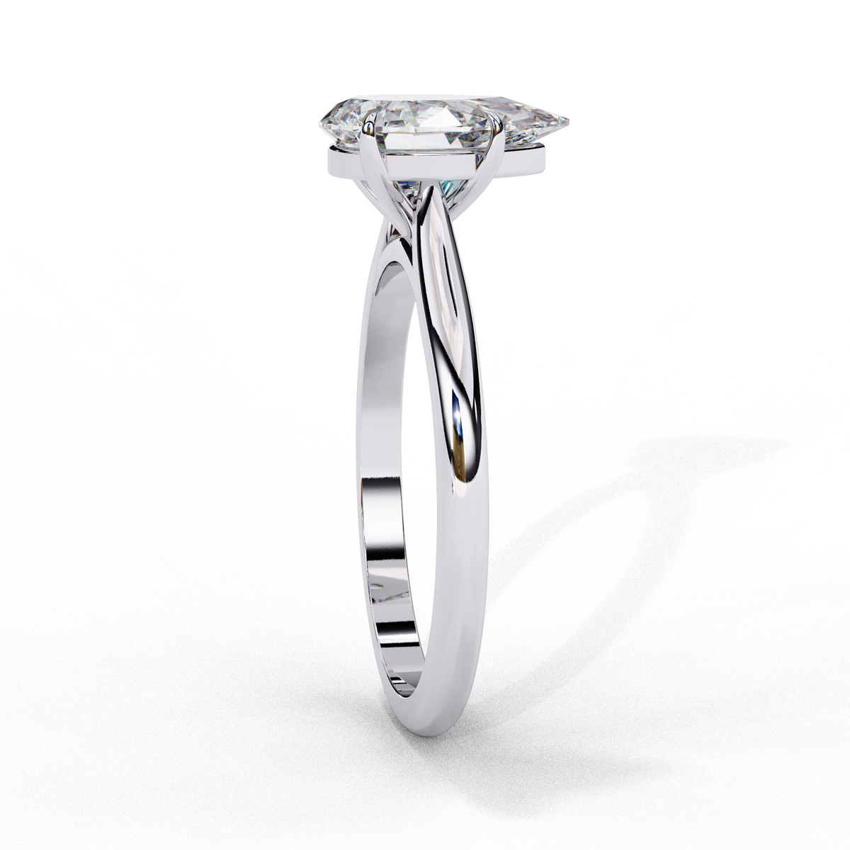 Lumière Pear Diamond Ring