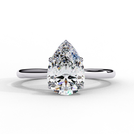 Lumière Pear Diamond Ring