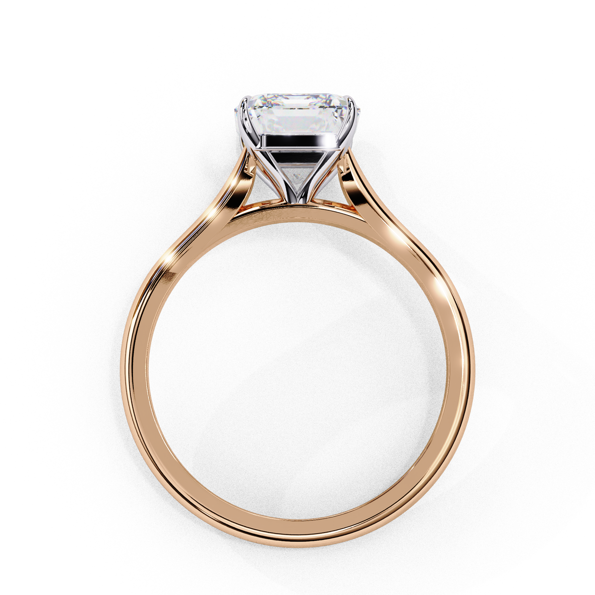 Radiant Cut Solitaire Engagement Ring