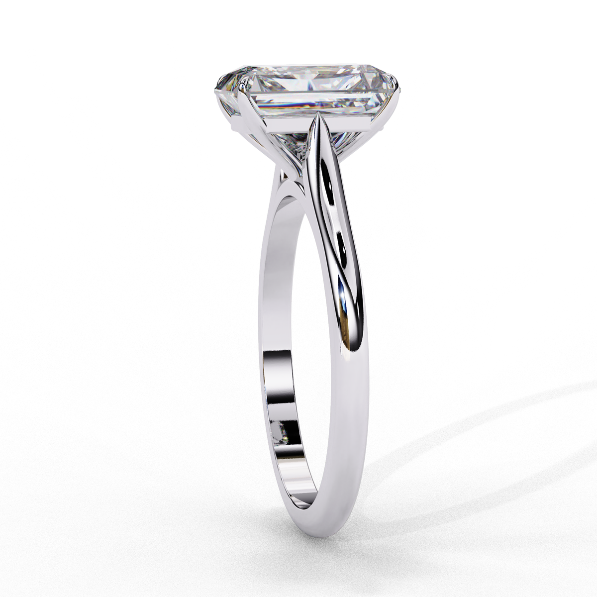 Radiant Cut Solitaire Engagement Ring