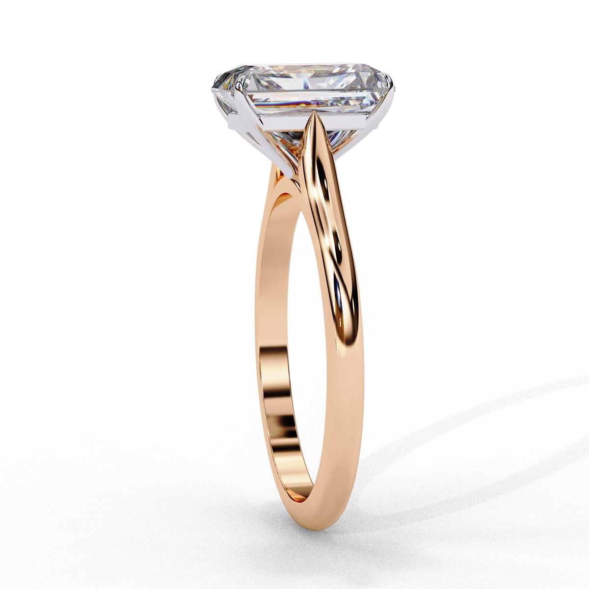 Radiant Cut Solitaire Engagement Ring