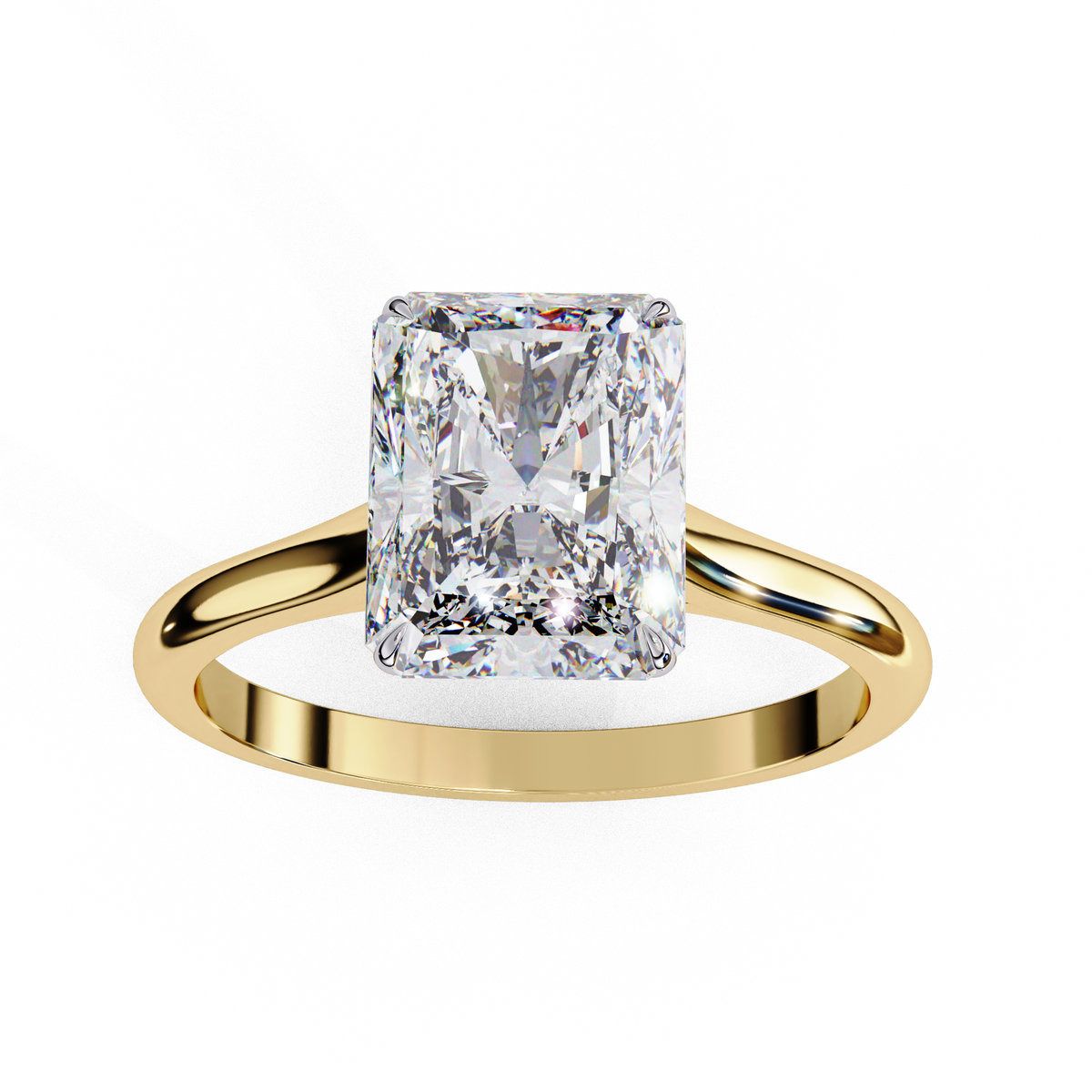 Radiant Cut Solitaire Engagement Ring