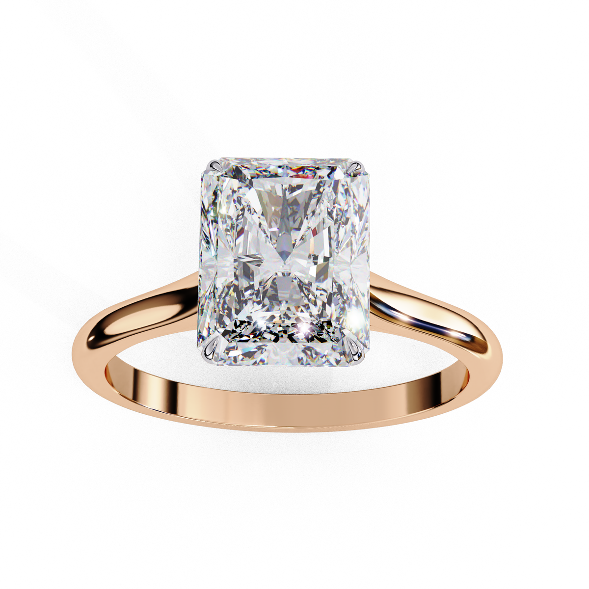Radiant Cut Solitaire Engagement Ring