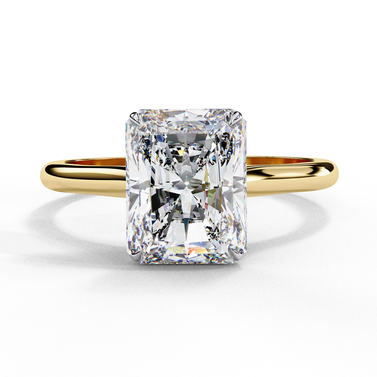 Radiant Cut Solitaire Engagement Ring