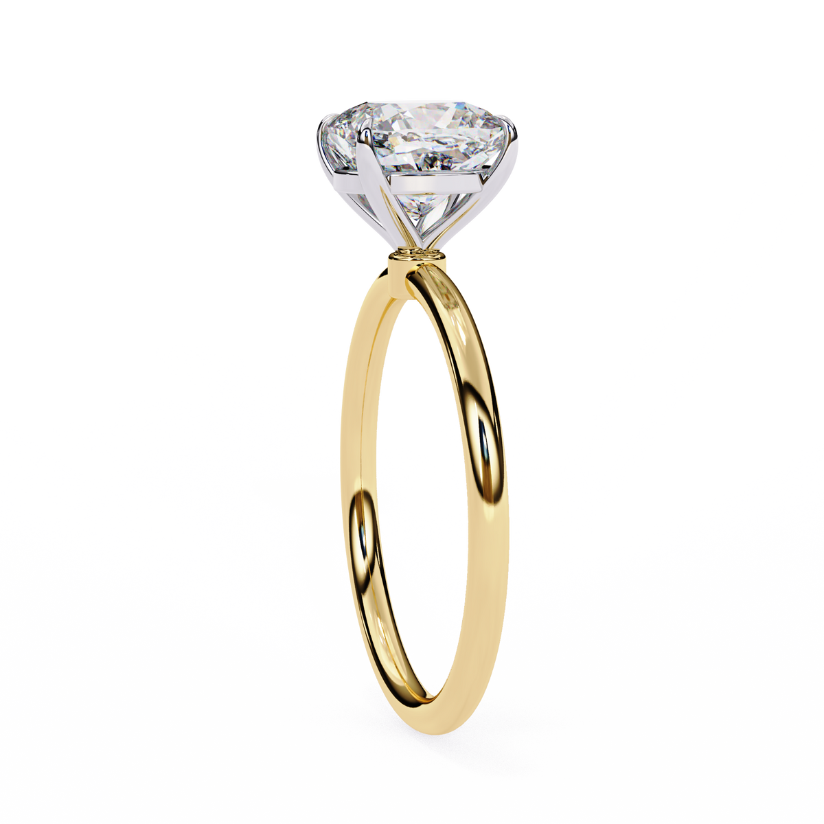 Cushion Cut Solitaire Engagement Ring
