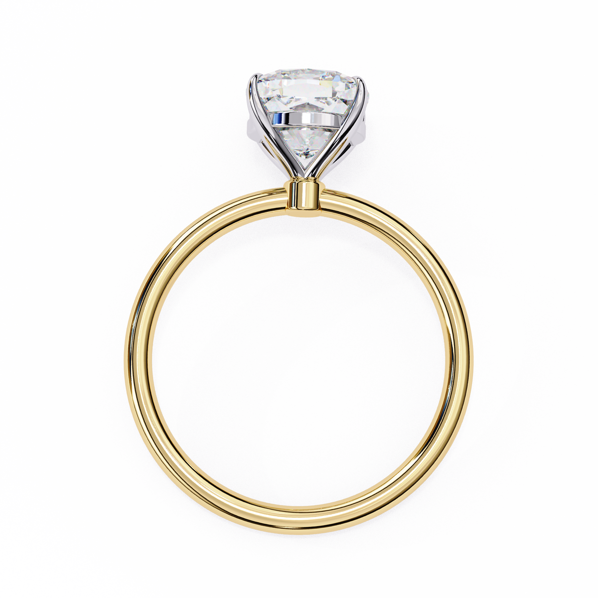 Cushion Cut Solitaire Engagement Ring