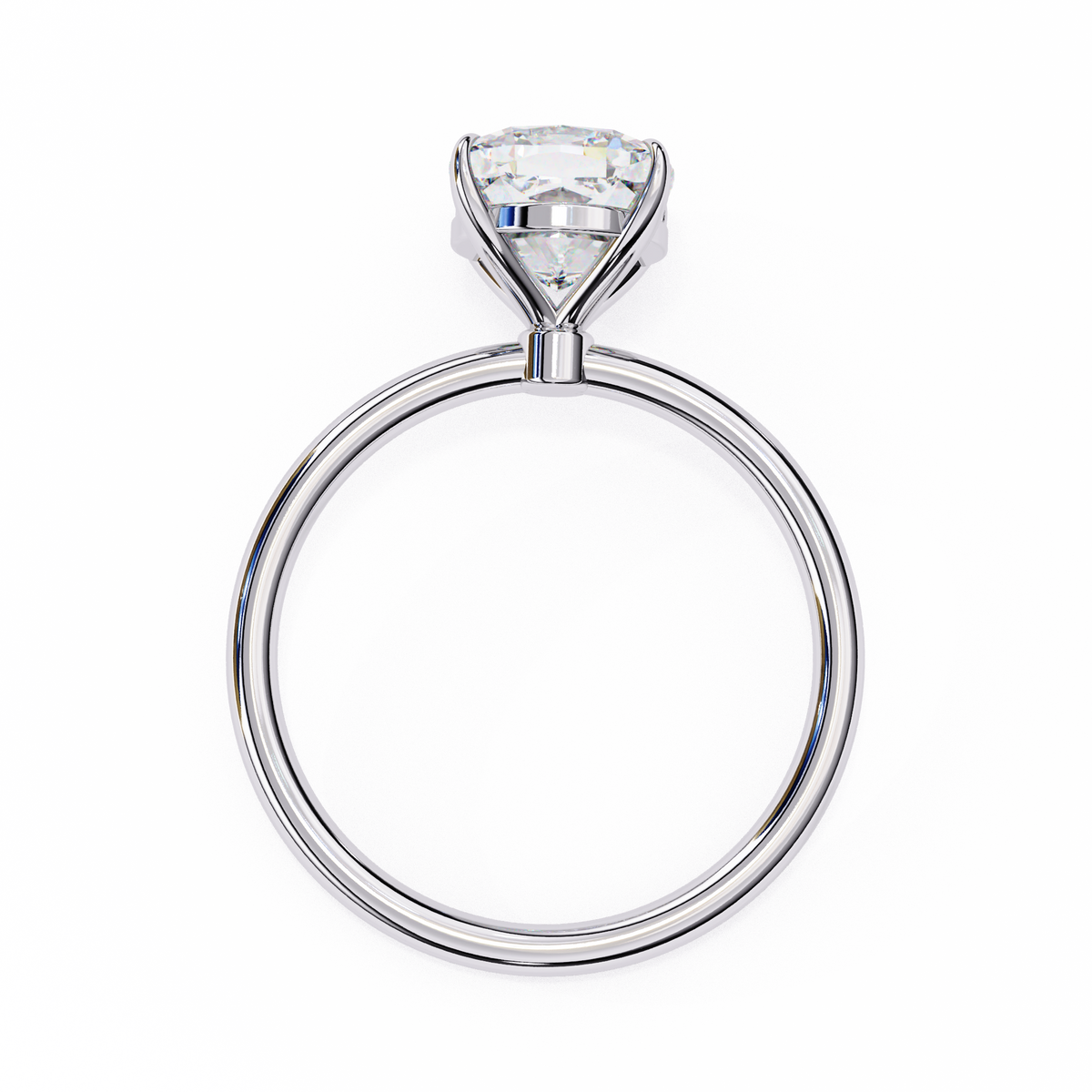 Cushion Cut Solitaire Engagement Ring