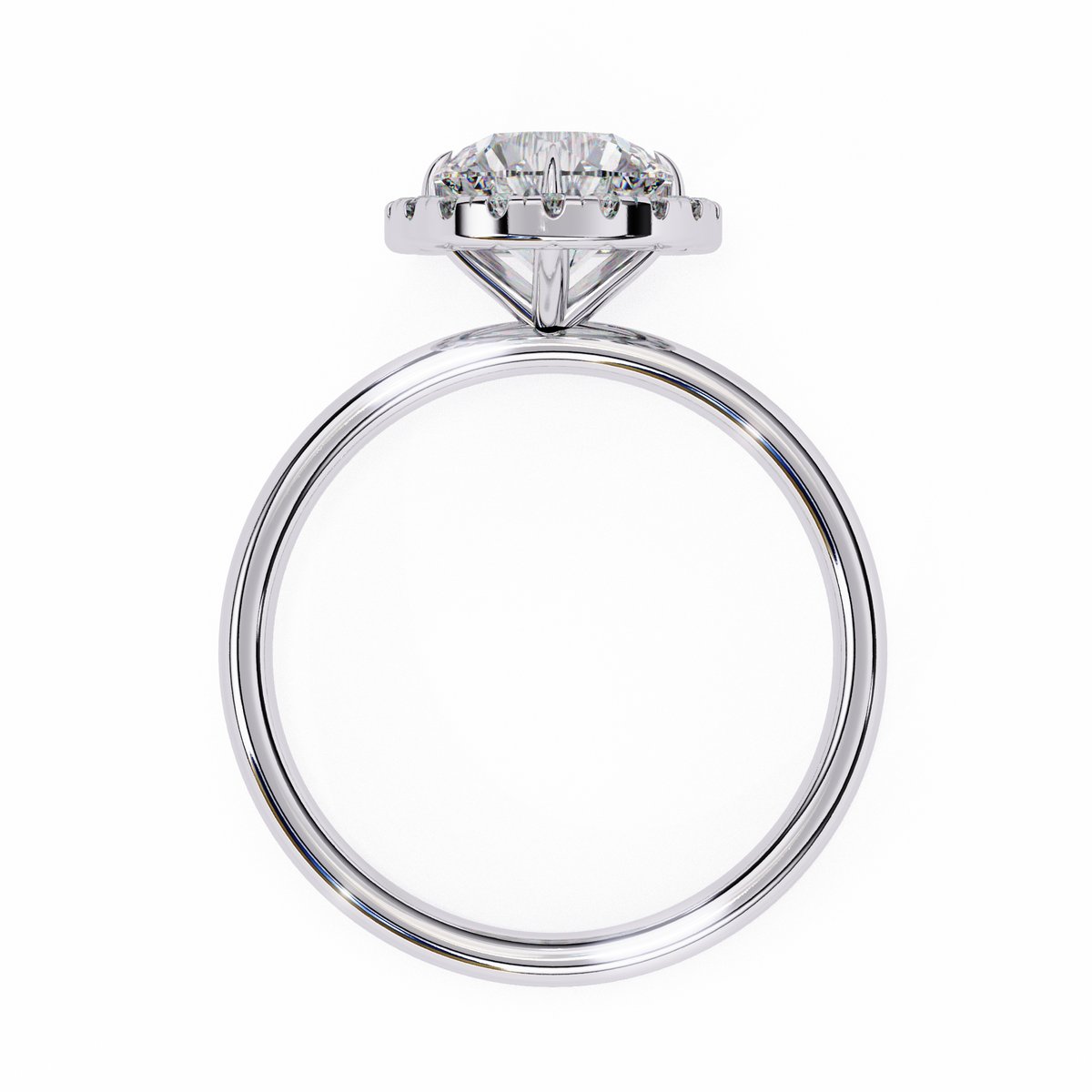 Classic Round Brilliant Halo Diamond Ring