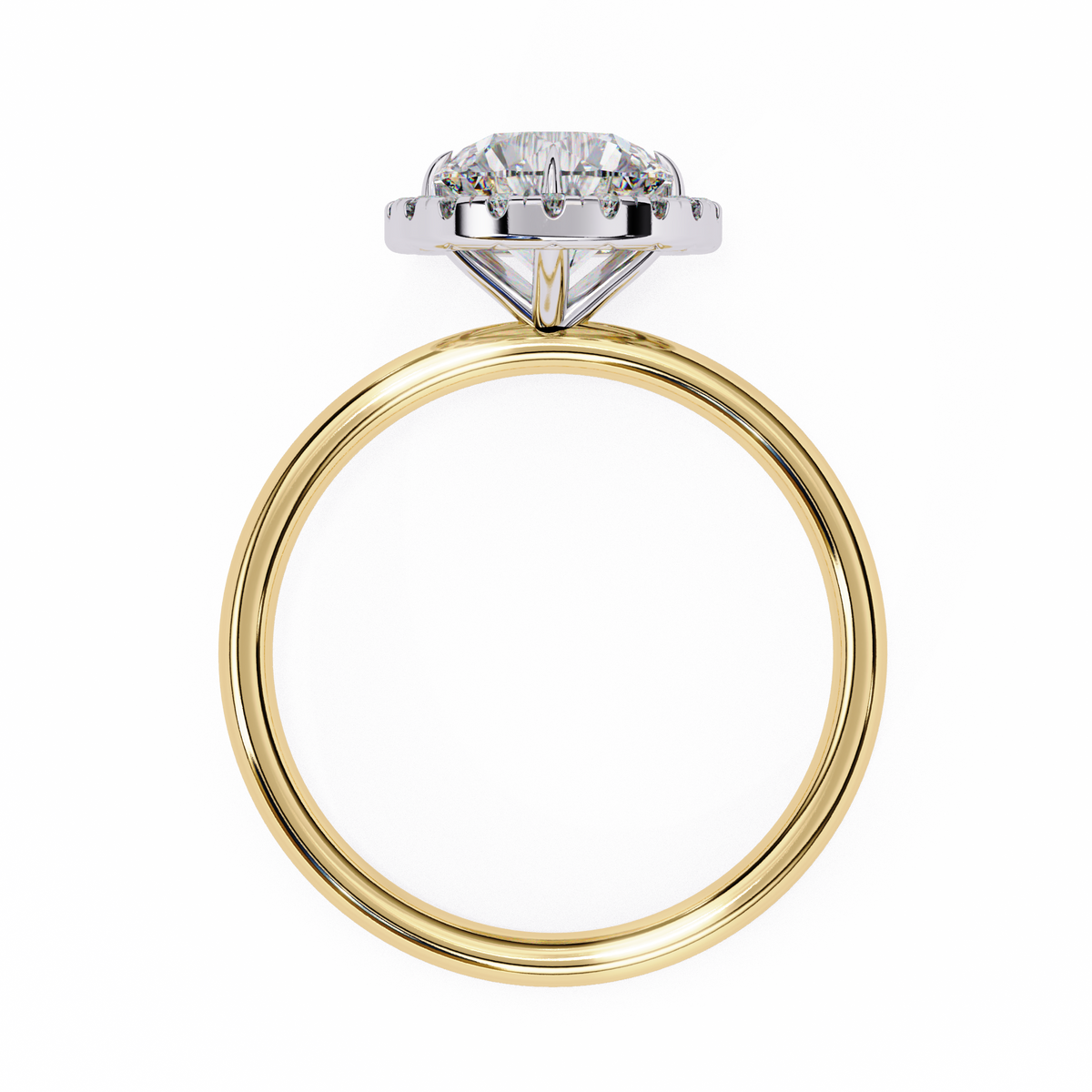 Classic Round Brilliant Halo Diamond Ring