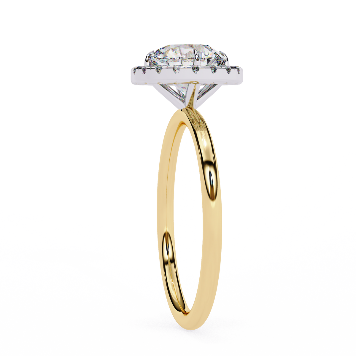 Classic Round Brilliant Halo Diamond Ring