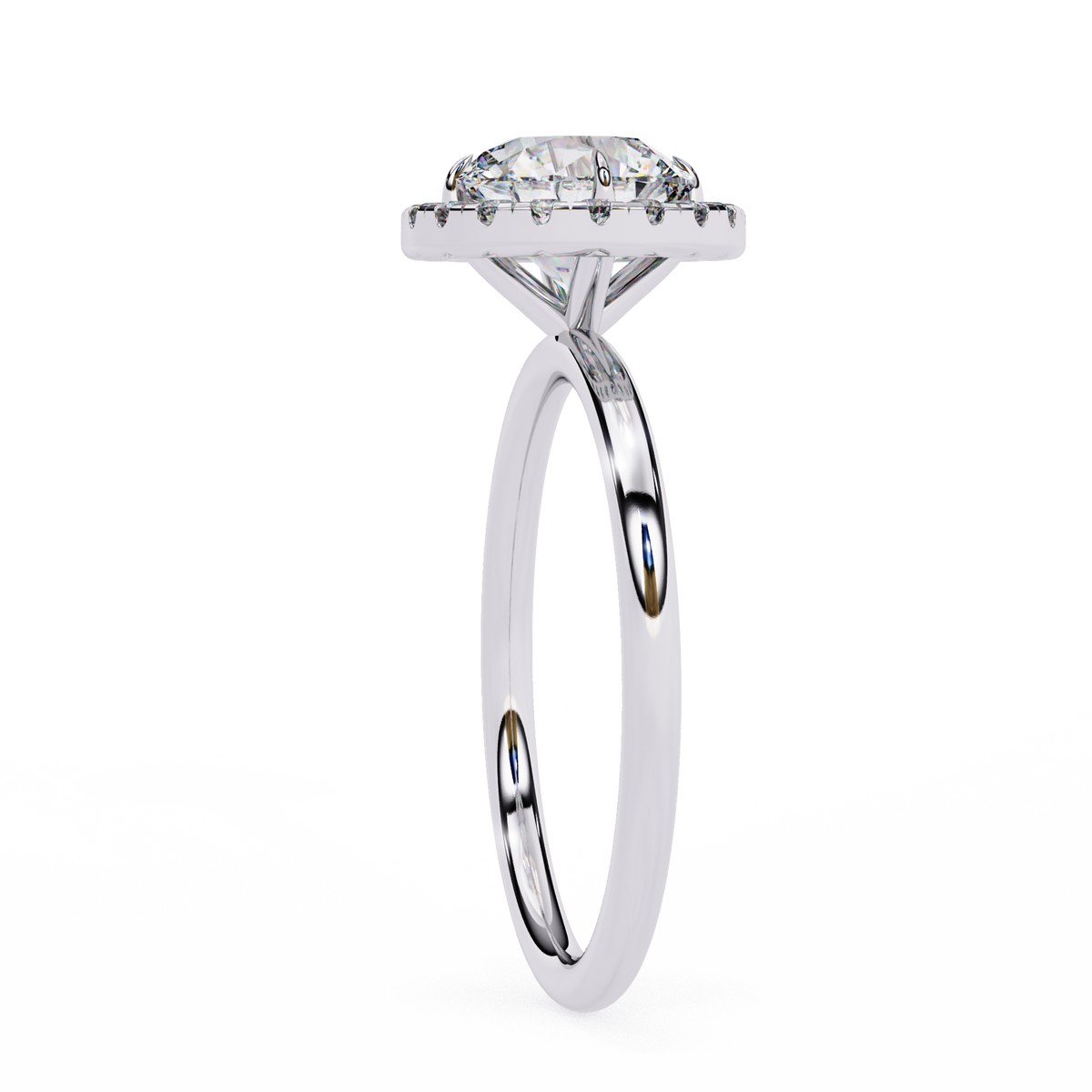 Classic Round Brilliant Halo Diamond Ring