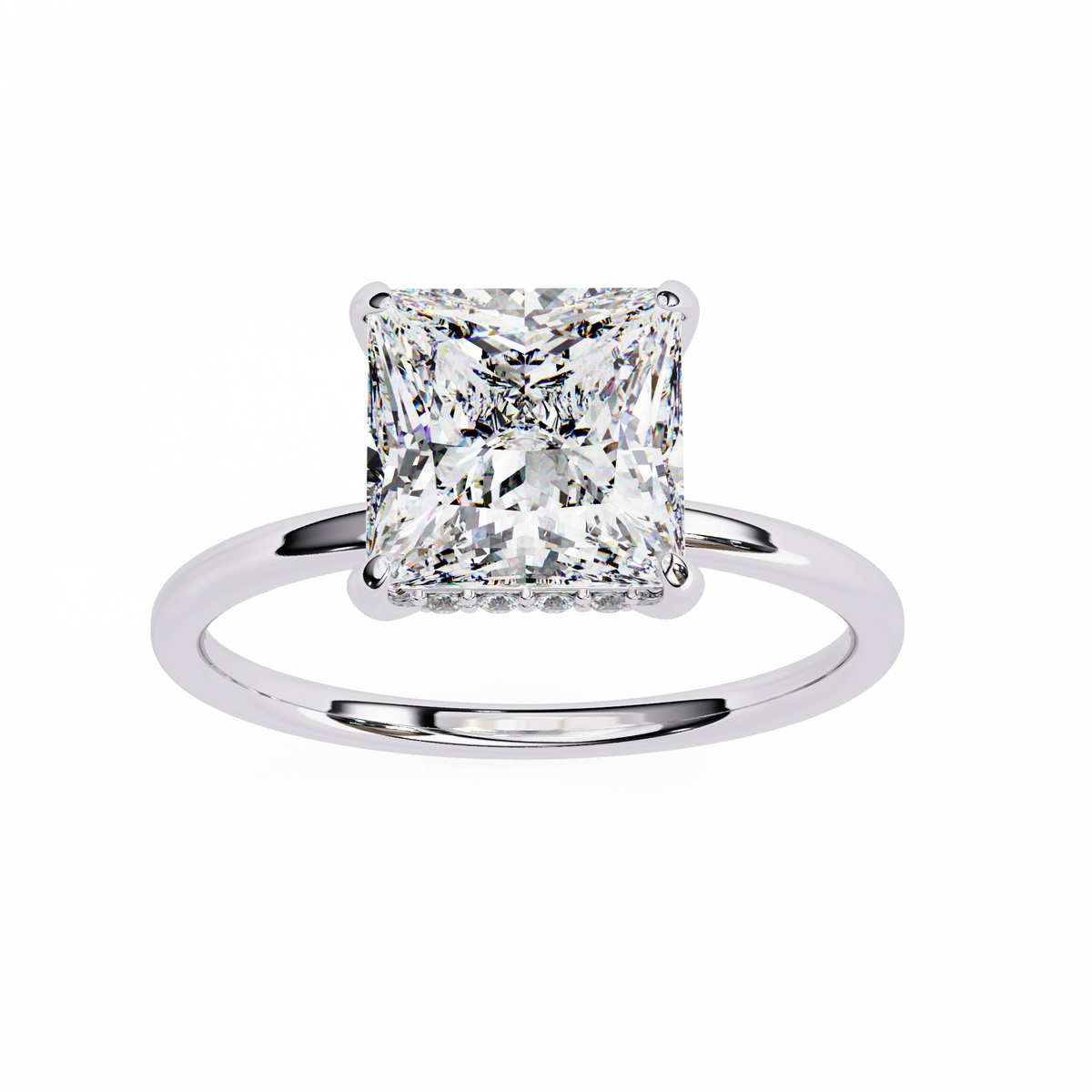 Princess Cut Diamond Solitaire Ring