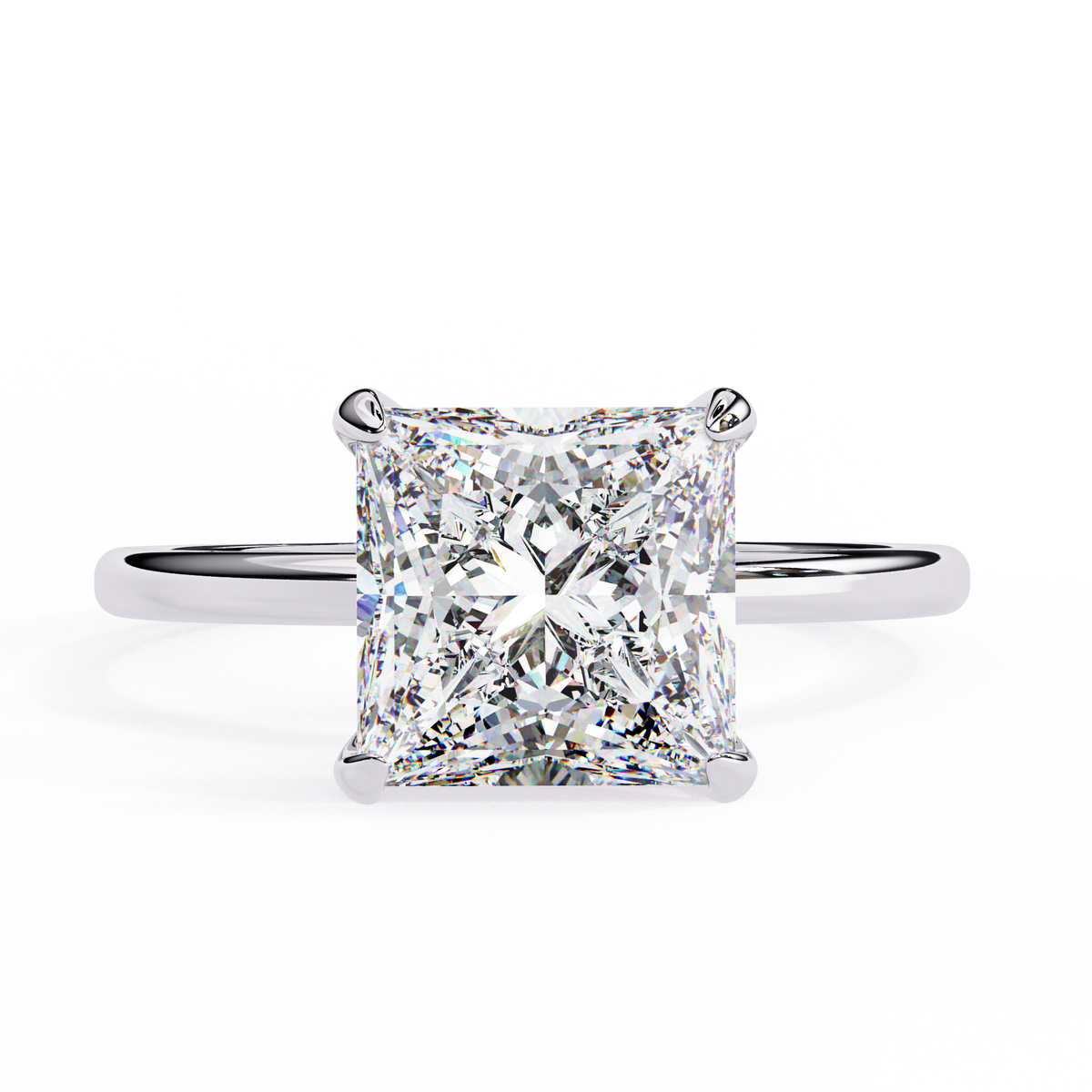 Princess Cut Diamond Solitaire Ring