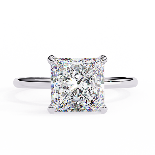 Princess Cut Diamond Solitaire Ring