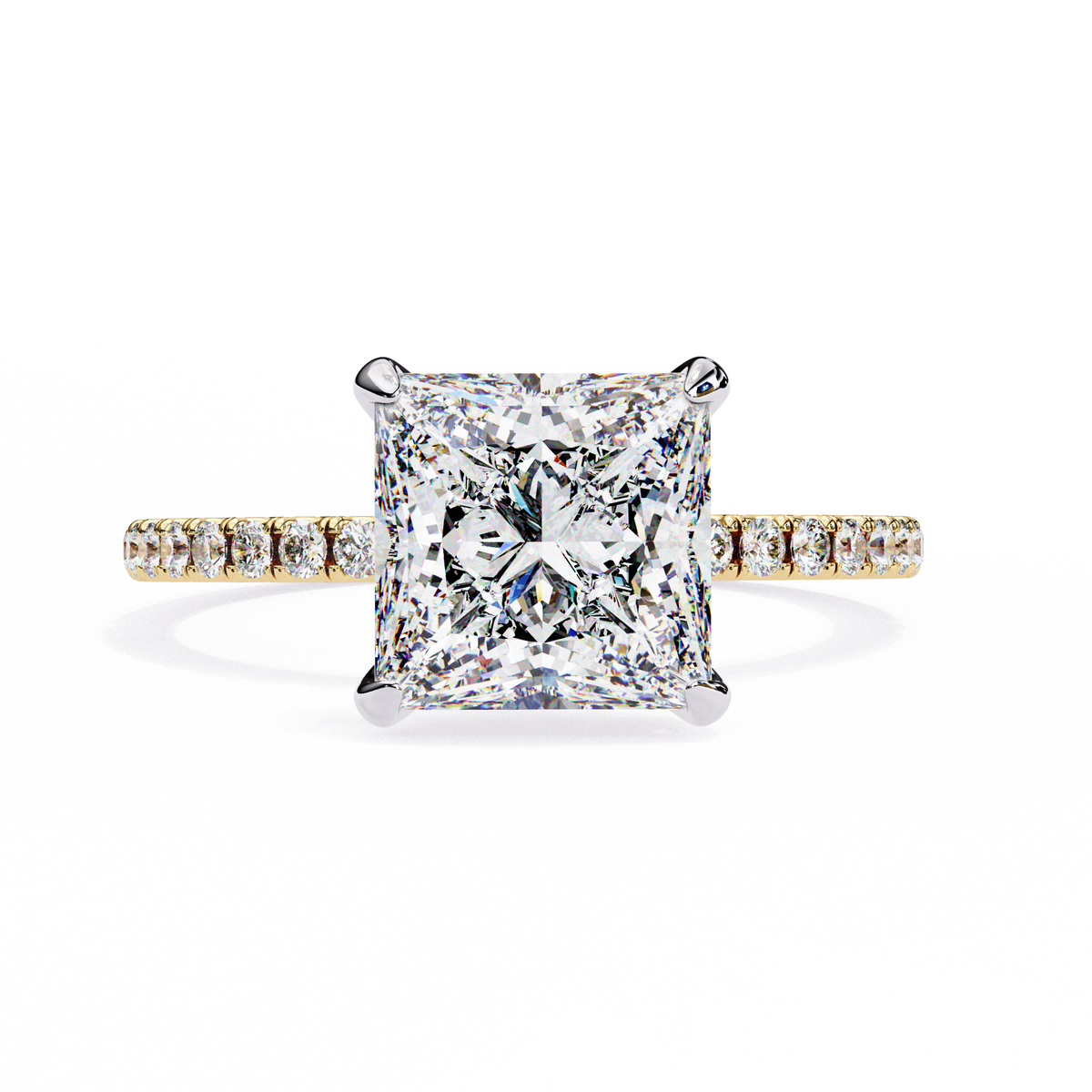 Princess Cut Diamond Halo Ring