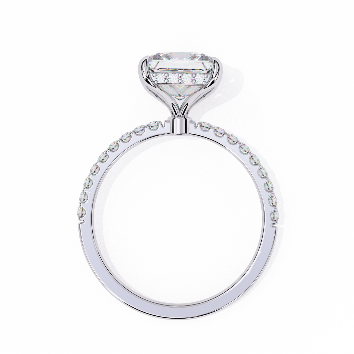 Princess Cut Diamond Halo Ring