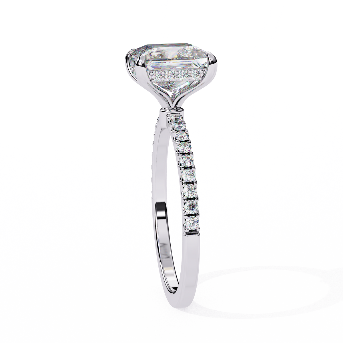 Princess Cut Diamond Halo Ring