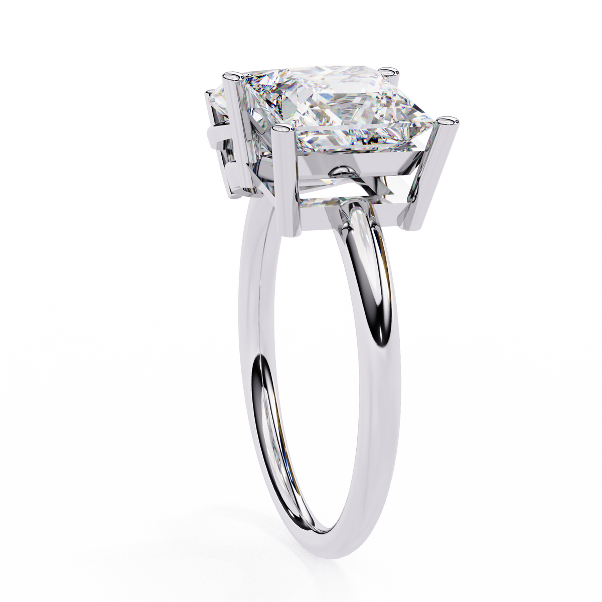 Princess & Pear Toi et Moi Diamond Ring