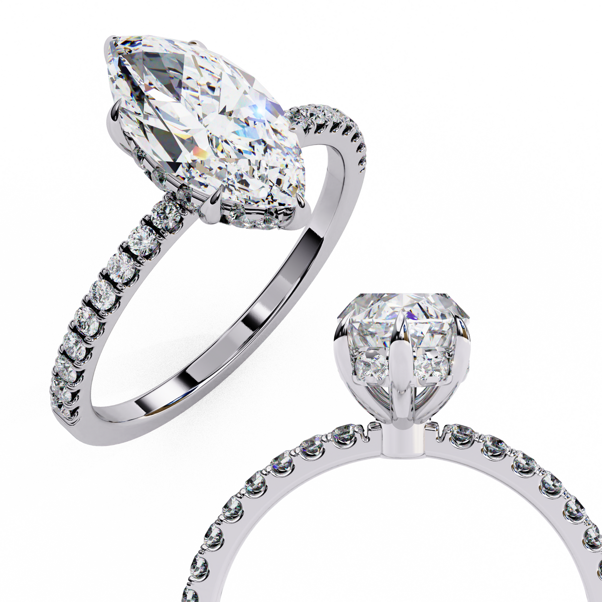 Marquise Éclat Solitaire Ring