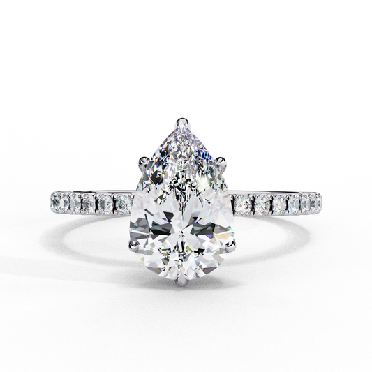 Pear Éclat Solitaire Ring