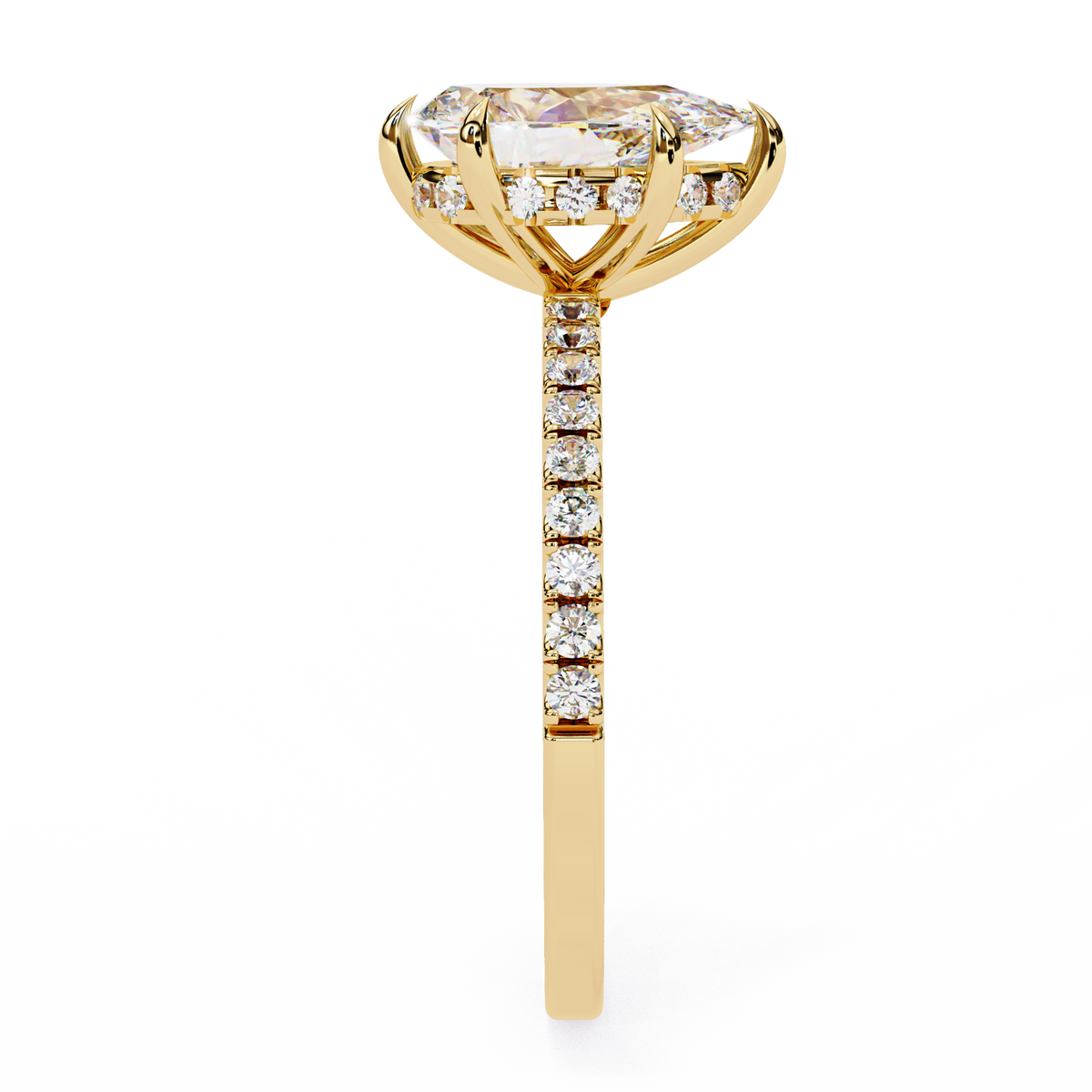 Pear Éclat Solitaire Ring