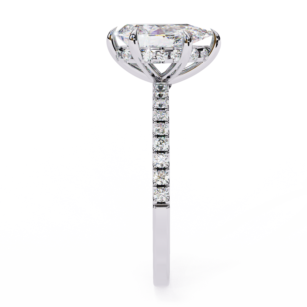 Pear Éclat Solitaire Ring