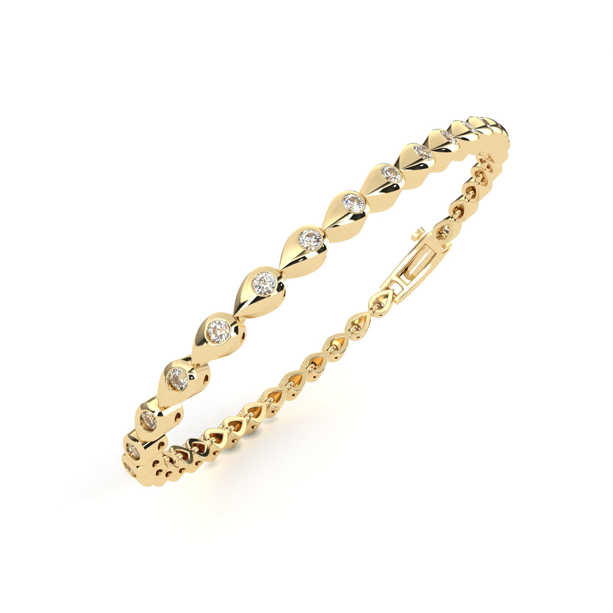 Serena Leaf Diamond Bracelet
