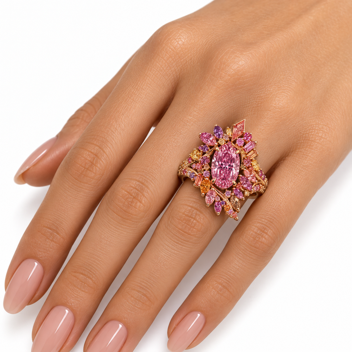 The Rosé Nebula 5ct Pink Diamond Ring