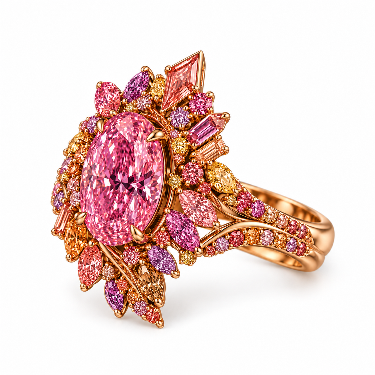 The Rosé Nebula 5ct Pink Diamond Ring