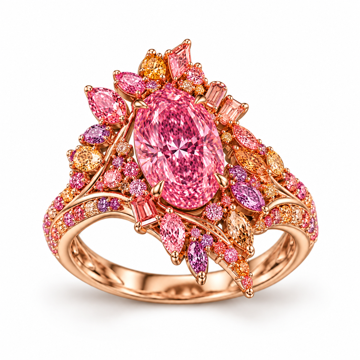 The Rosé Nebula 5ct Pink Diamond Ring